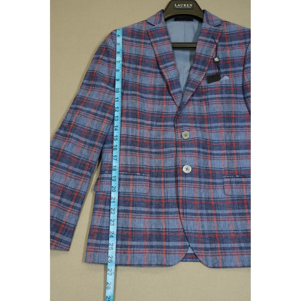 Lauren Ralph‎ Lauren Big Boys Classic Suit Jacket - Navy, Red - Size 16R